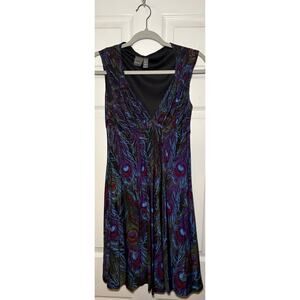 Muse heart patterned multicolored dress size 6